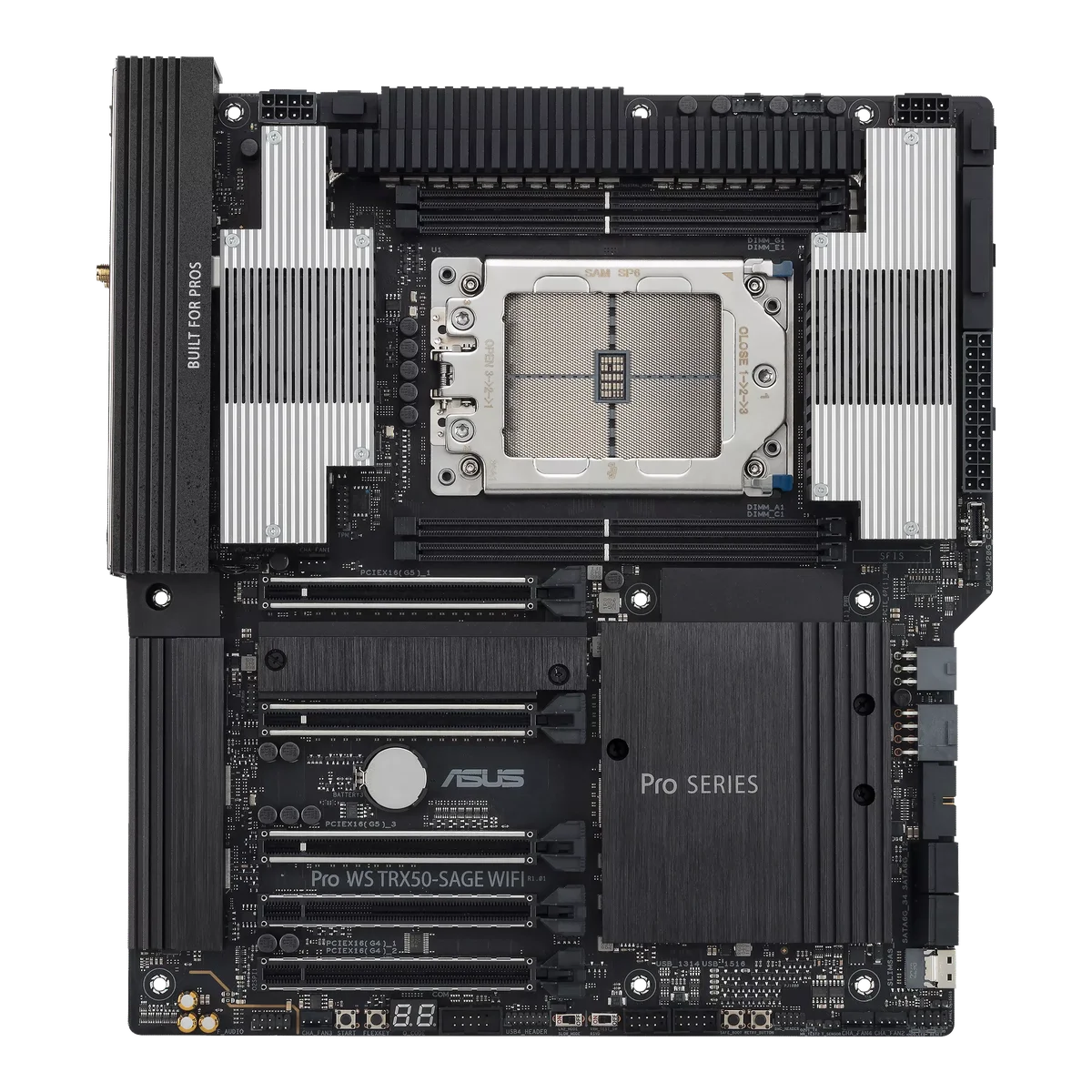 Материнская плата ASUS PRO WS TRX50-SAGE WIFI STR5 CEB 4xDDR5 5xPCIEx16 3xM.2 USB-C 2.5GLAN 10GLAN Wi-Fi 7