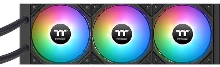 Система водяного охлаждения Thermaltake LA360-S ARGB Soc-AM5/AM4/1200/1700/1851 черный 4-pin 38.35dB Al+Cu LCD 360W Ret (CL-W462-PL12SW-A)
