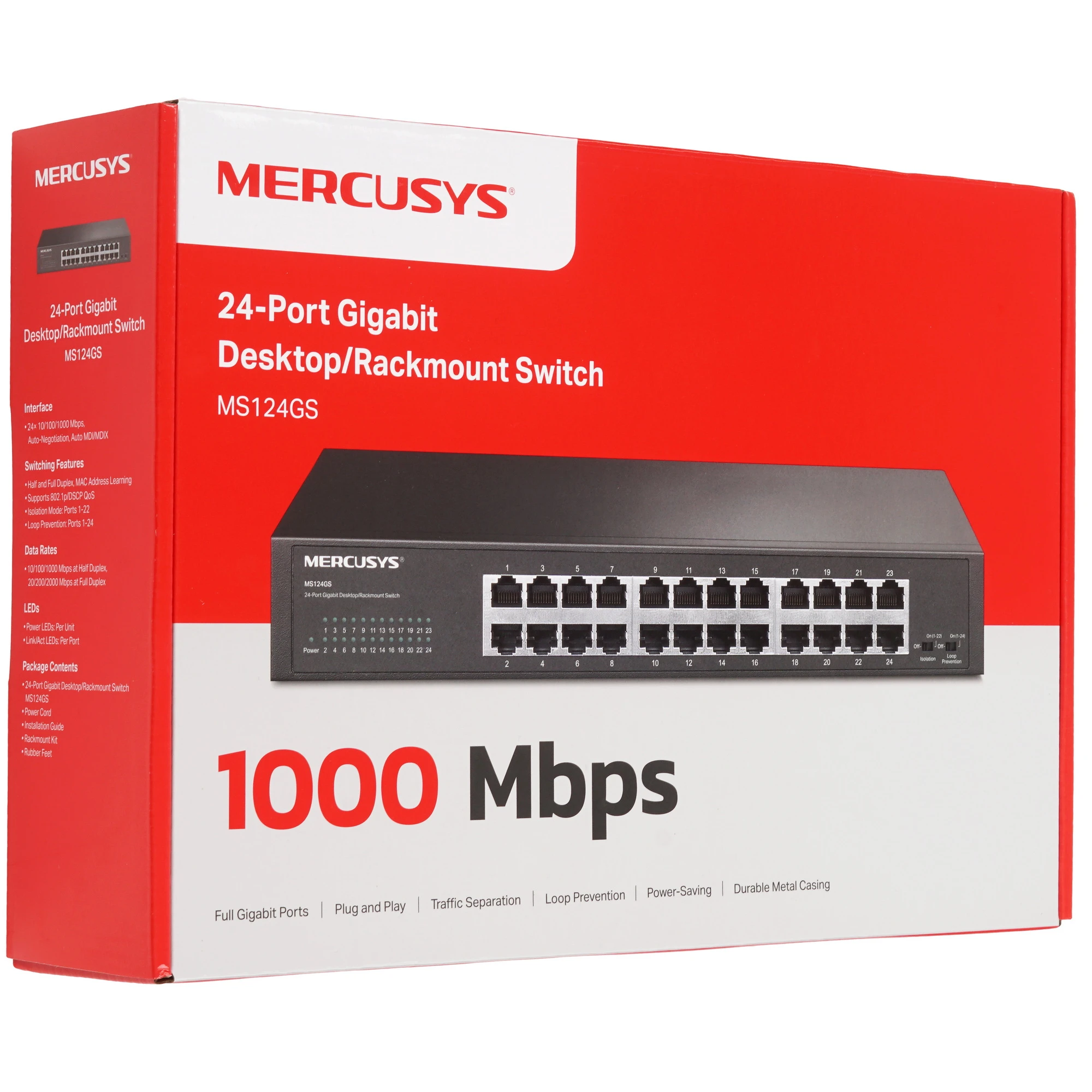 Коммутатор/ 24-Port Gigabit Desktop/Rackmount Switch