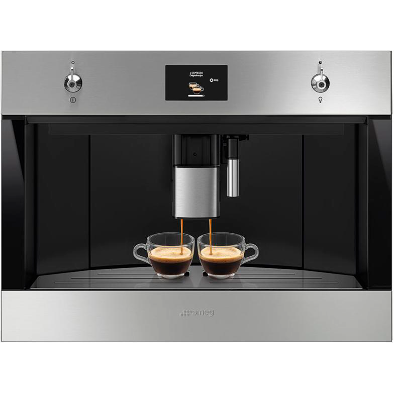 Кофемашина Smeg/ SMEG CMS4303XRU Автоматическая кофемашина, 60 см, высота 45 см, нержавеющая сталь, обработка против отпечатков пальцев