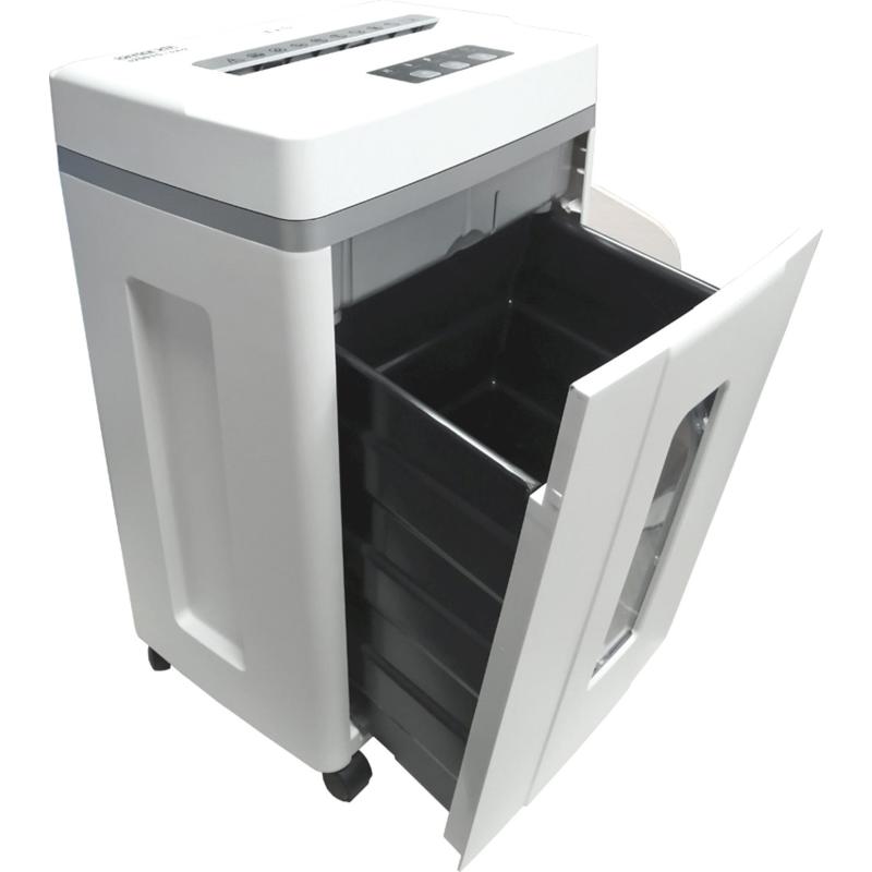 Шредер Office Kit S200TSCD 0,8x2 (секр.P-7) фрагменты 6 лист. 25 л, скобы/пл.карты/CD