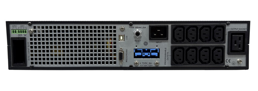 Systeme Electric Smart-Save Online ИБП SRTSE 2 поколения 2000 ВА/Вт, 2U, 8 C13+1 C19, USB, RS-232, сухие контакты, SNMP-карта