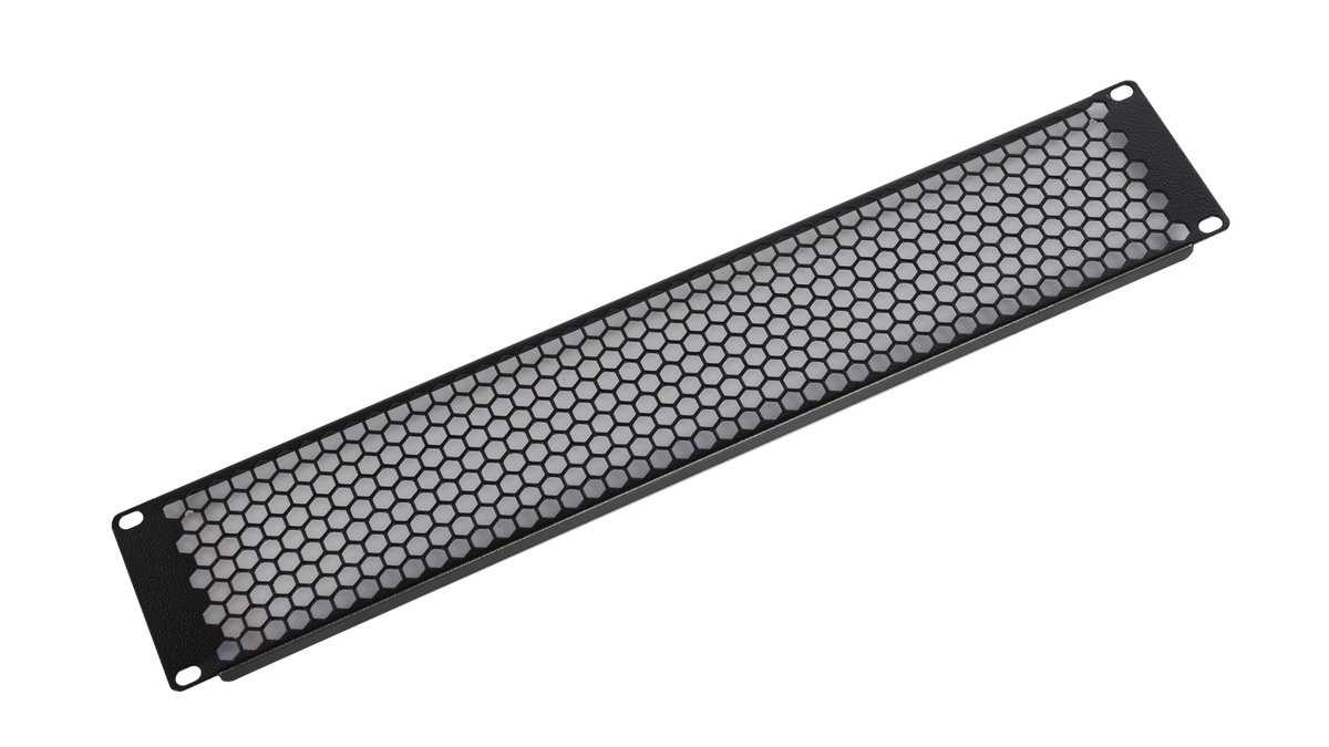 ЦМО Фальшпанель в шкаф 19" 2U перфорированная, цвет черный (ФП-2.4-9005)