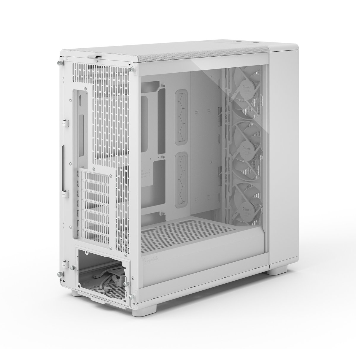 Корпус ПК без блока питания/ Case Fractal Design Epoch XL TG Clear, Full-Tower, 3x140mm, 2xUSB-A 3.2 + 1xUSB 3.2 Type-C E-ATX, ATX, mATX, mITX, White