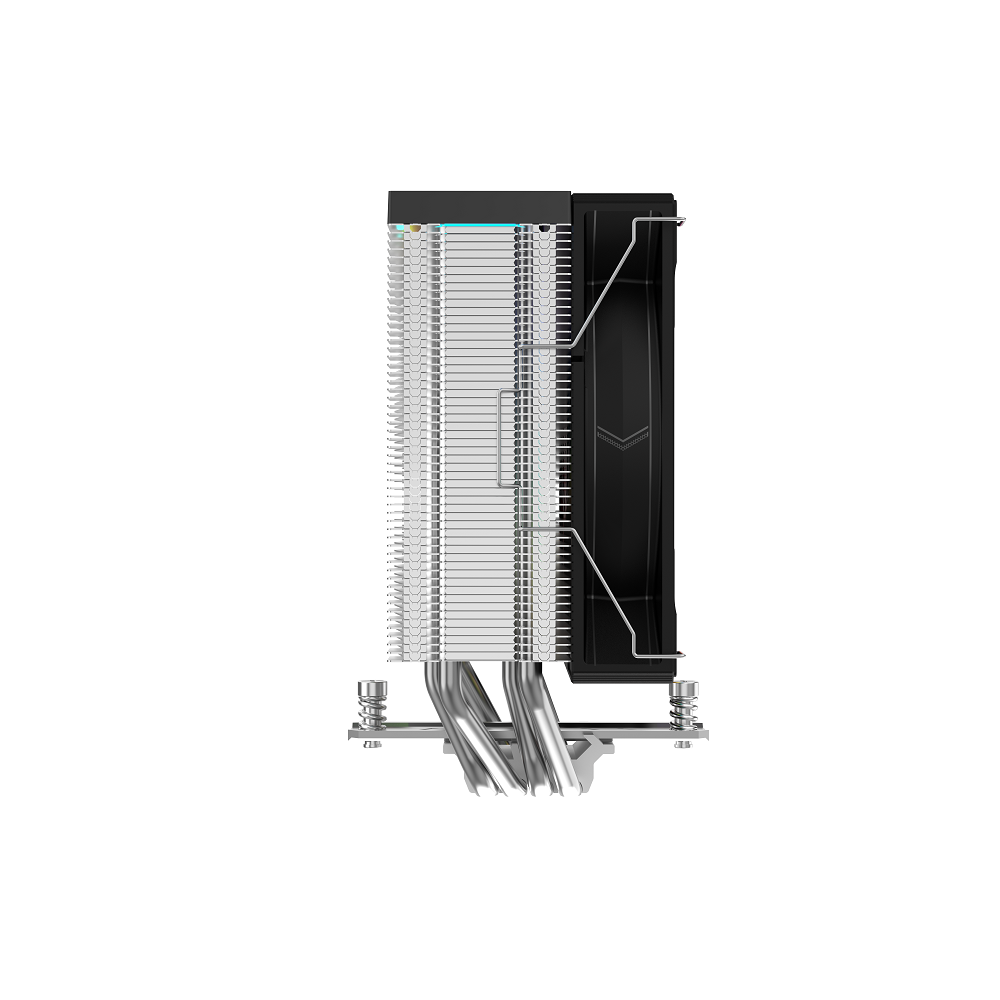 Кулер для процессора/ CPU Cooler SAMA A40L (240W, 4-pin PWM, 152mm, 4x6mm, ARGB, 1x120mm, 78CFM, 29dBA, 2200RPM, S: 1851/1700/1200/115X, AM5/AM4, silver)