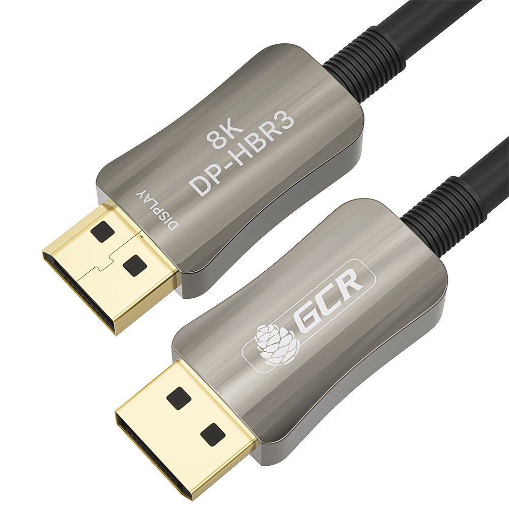 GCR PRO Кабель 2.0m оптический DP v1.4 Ultra HD 8K 60Hz, 4K 144Hz, HBR3, 32.4 Гбит/с