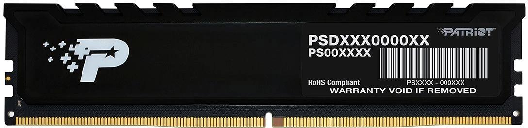 Оперативная память DDR5 16GB 5600MHz Patriot PSP516G560081H1 Signature Premium RTL PC5-44800 CL46 DIMM 288-pin 1.1В single rank с радиатором Ret [PSP516G560081H1]