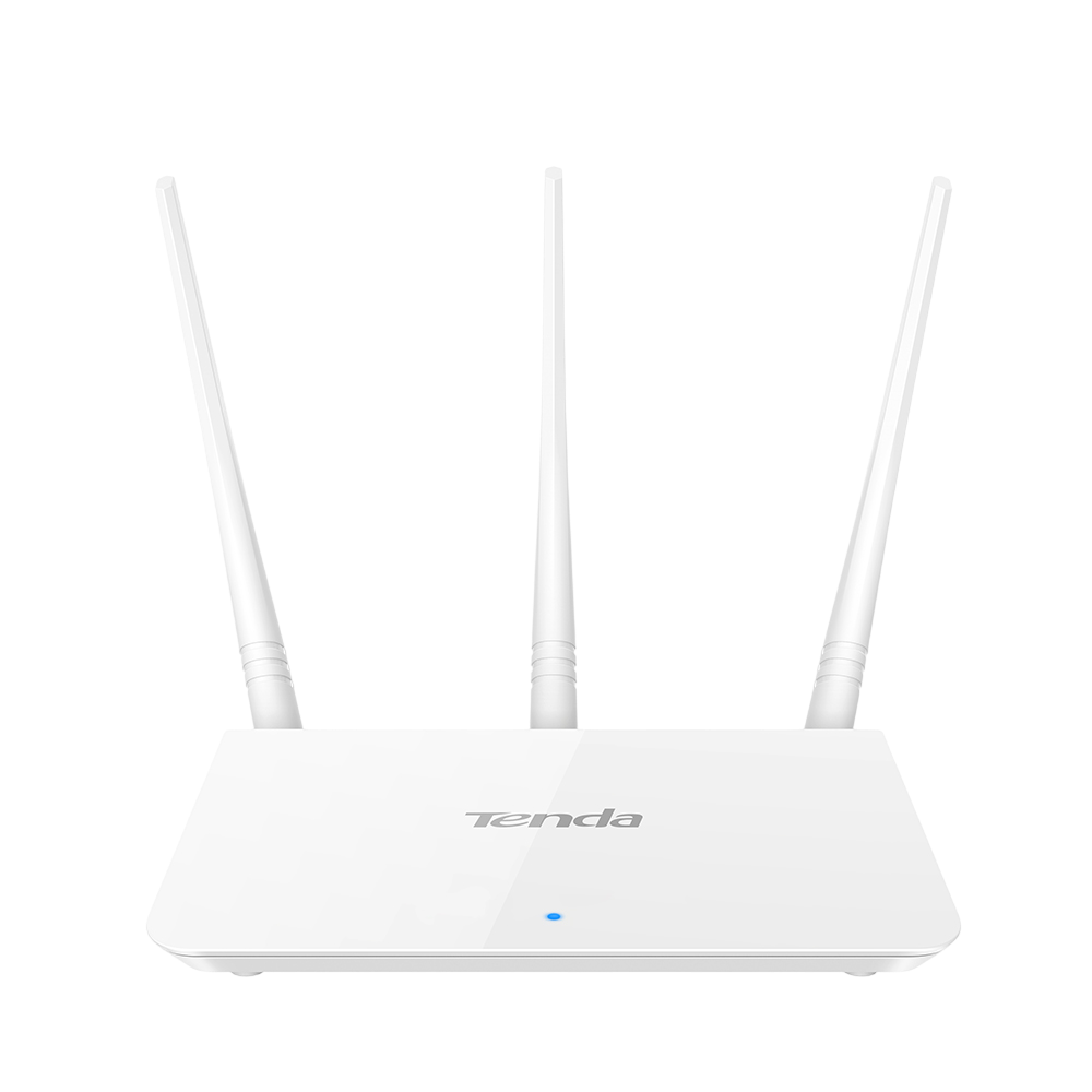 Маршрутизатор Tenda F3 Wi-Fi роутер N300 до 300 Мбит/с на 2,4 ГГц, 3x5dBi антенны, LAN 3x10/100 Мбит/с, WAN 1x10/100 Мбит/с