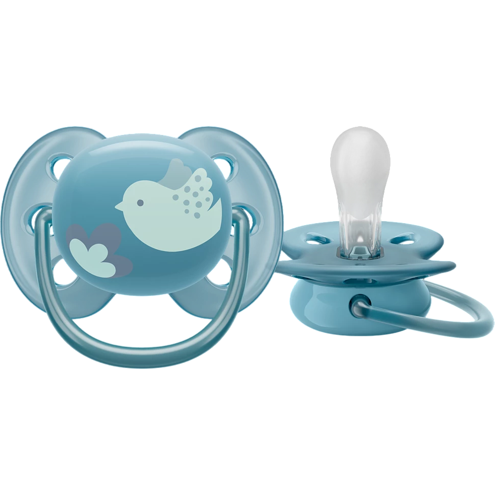 Пустышка Philips Avent ultra soft, птичка, 6-18 мес., 1 шт.