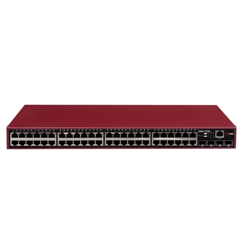 Коммутатор/ Управляемый коммутатор уровня L2+, 48 портов 10/100/1000BASE-T, 4 порта 100/1000BASE-X SFP, 4K VLAN, 16K MAC адресов, консольный порт, встроенный БП, 100-240В AC