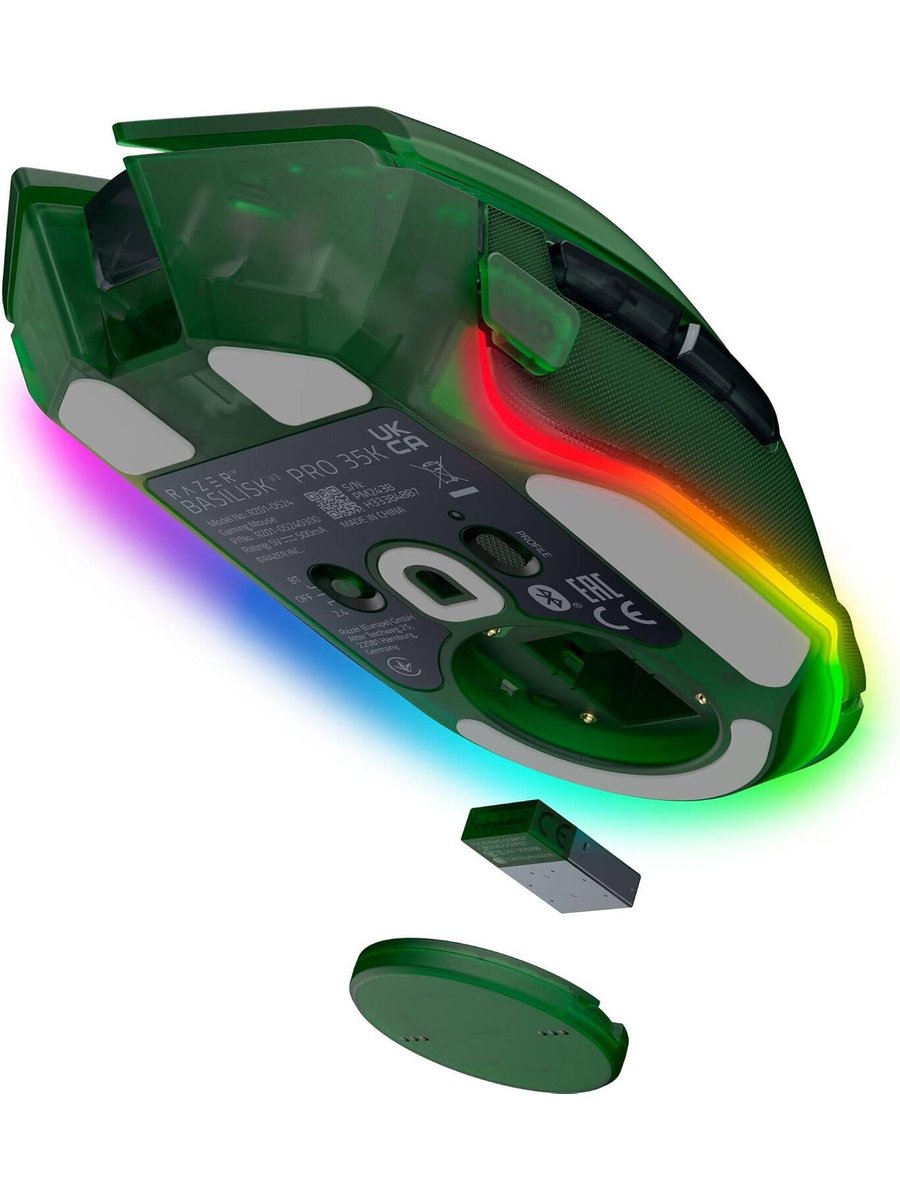 Игровая мышь Razer Basilisk V3 Pro 35K - Phantom Green Ed. Mouse/ Razer Mouse Basilisk V3 Pro 35K - Phantom Green Ed.  ws