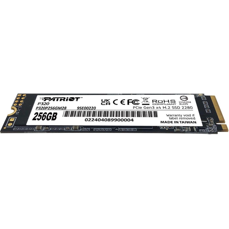 Твердотельный накопитель Patriot PCIe 3.0 x4 256GB P320P256GM28 P320 M.2 2280 [P320P256GM28]