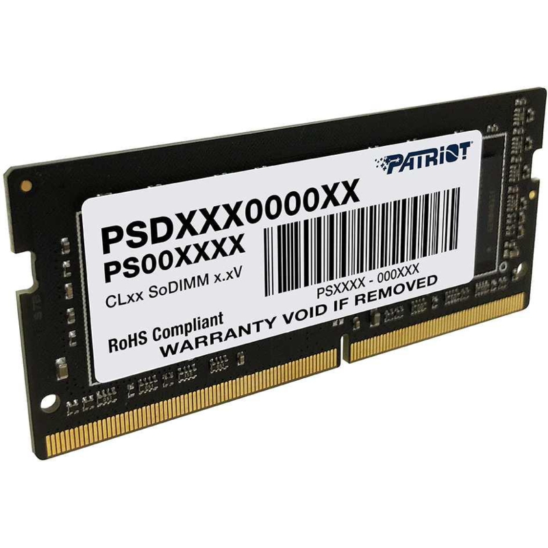Оперативная память DDR4 16Gb 2666MHz Patriot PSD416G266681S Signature RTL PC4-21300 CL19 SO-DIMM 260-pin 1.2В single rank Ret [PSD416G266681S]