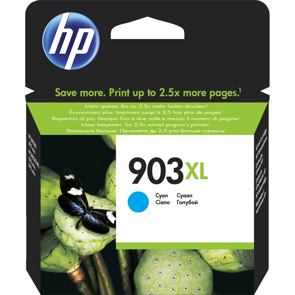 Картридж струйный HP 903XL T6M03AE голубой (825стр.) для HP OJP 6950/6960/6970