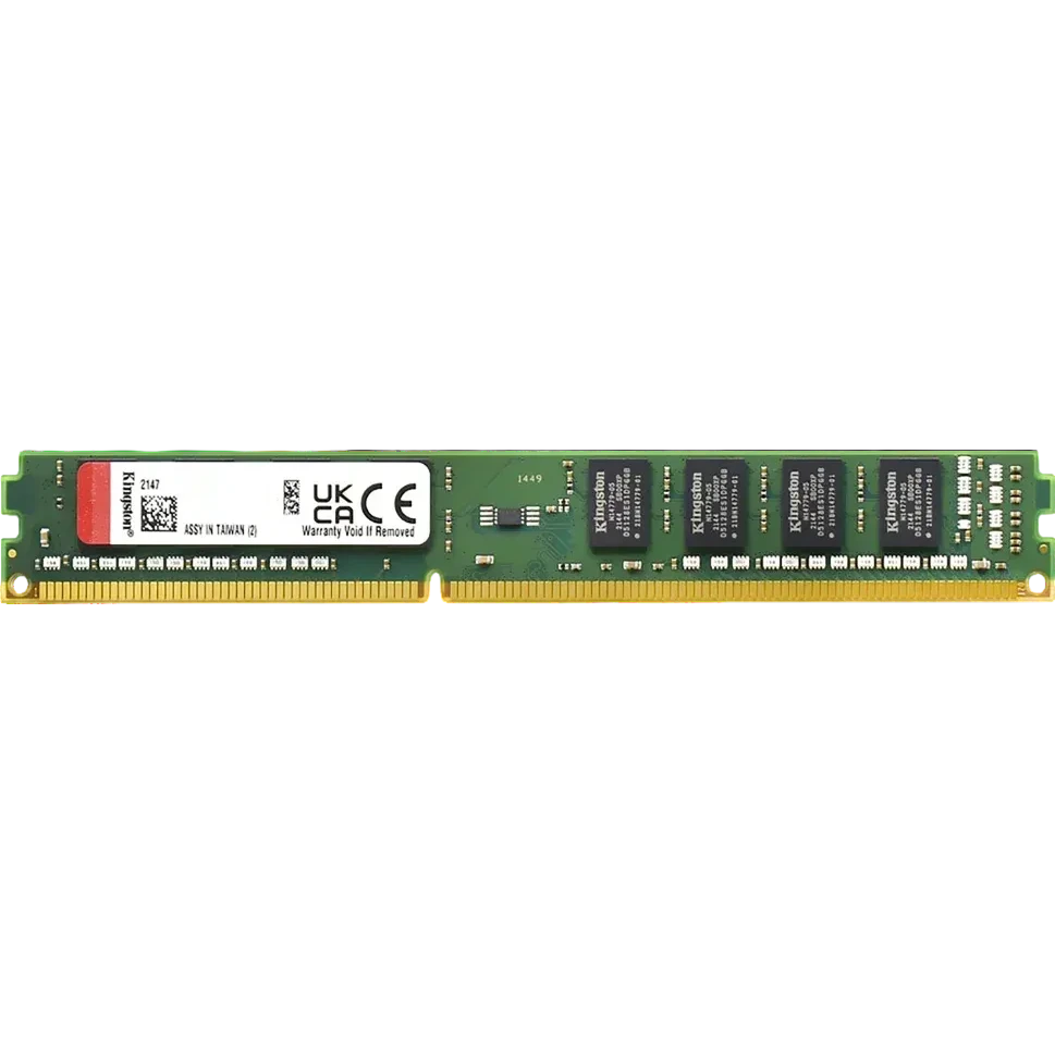 Память оперативная/ Kingston 8GB 3200MHz DDR4 DIMM Non-ECC CL22 VLP 1Rx8  Height 18.75mm (Select Regions ONLY)