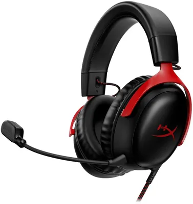 Гарнитура проводная HP HyperX Cloud III, черно-красный, 3.5 mm, игровые, 727A9AA