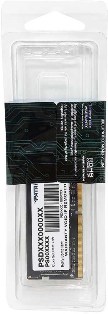 Оперативная память DDR4 16Gb 2666MHz Patriot PSD416G266681S Signature RTL PC4-21300 CL19 SO-DIMM 260-pin 1.2В single rank Ret [PSD416G266681S]