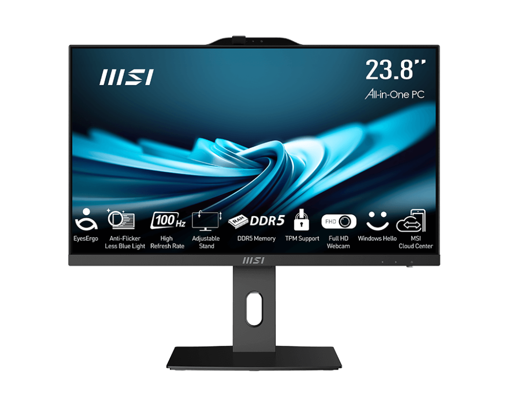 Моноблок/ MSI PRO AP242P 14M-653RU   23.8"(1920x1080 IPS)/Intel Core i5 14400(2.5Ghz)/16384Mb/512PCISSDGb/noDVD/Int:Intel UHD Graphics 730/Cam/BT/WiFi/-/war 1y/4.63kg/Black/Win11Pro + Wireless KB+M