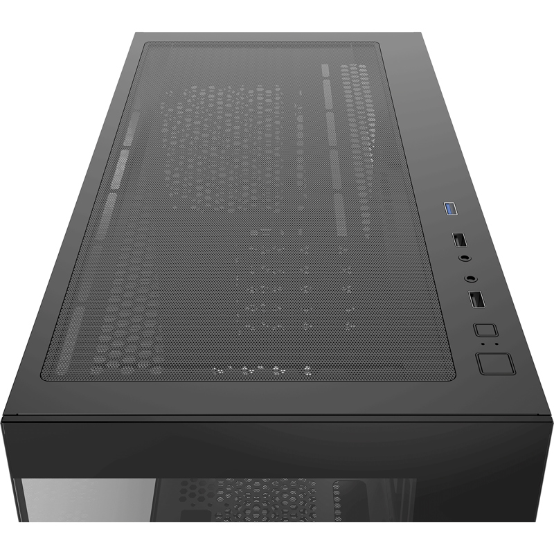 Корпус ПК без блока питания/ Case Ocypus Gamma C52 BK, Mini-Tower, TG, no fans, 1xUSB-A 3.0 + 2xUSB 2.0, mATX, mITX Black