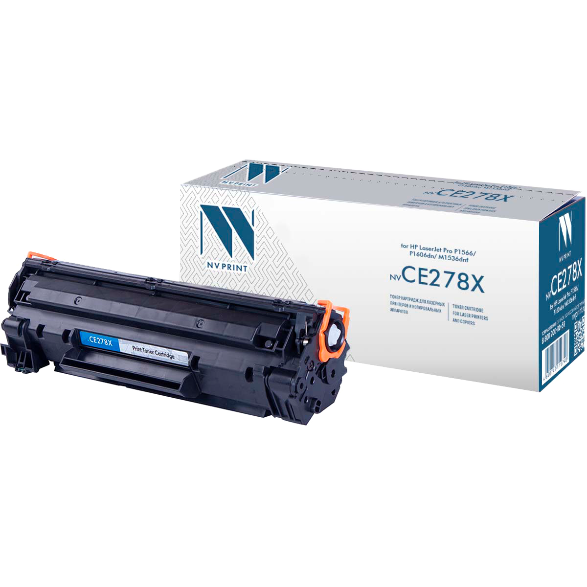 Картридж лазерный NVPrint совместмый для HP LJ Р1566/Р1606W/M1536dnf MFP CE278X 2 300 k