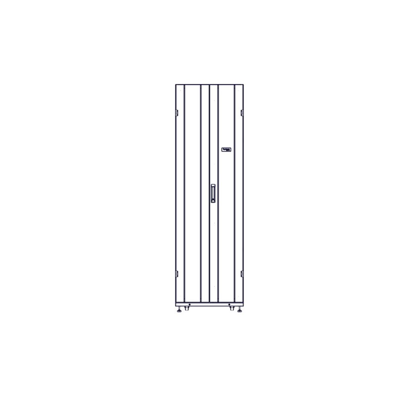 Systeme Electric mounting cabinet, Uniprom series, 42U-600/1200, 4pcs side panels, black