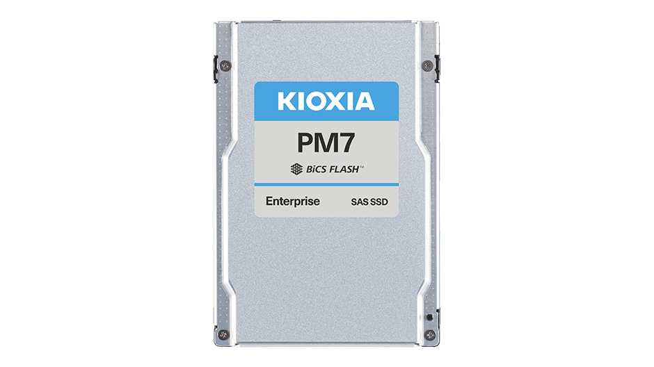 Серверный твердотельный накопитель/ KIOXIA SSD PM7-R, 3840GB, 2.5" 15mm, SAS 24G, TLC, R/W 4200/3650 MB/s, IOPs 720K/155K, TBW 7008, DWPD 1 (12 мес.)