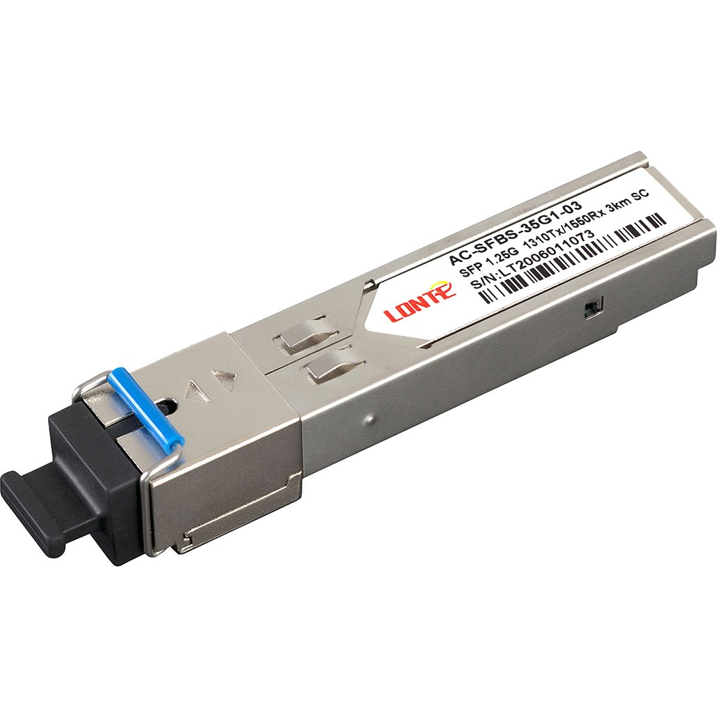 Трансивер SFP Lonte Technology AC-SFBS-35G1-3, 1.25G, 1310Tx/1550Rx, 3км, SC