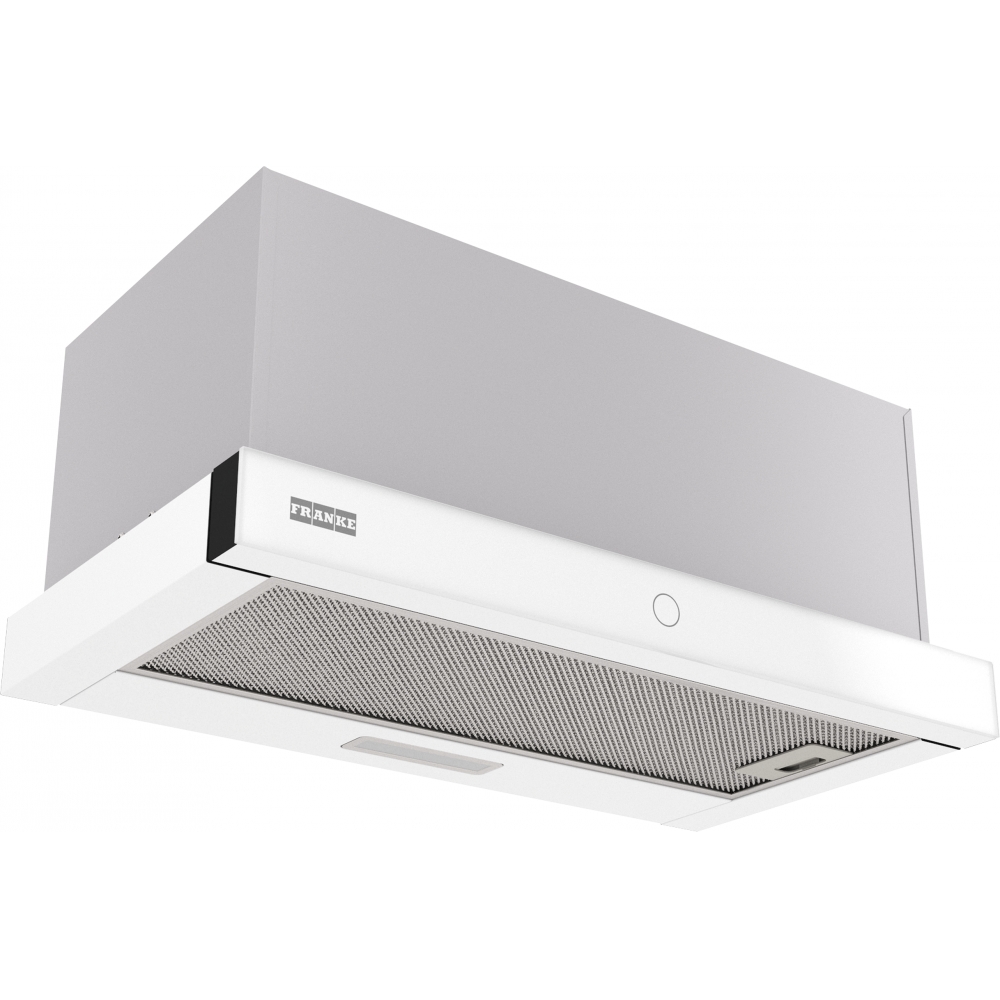 Вытяжка Franke/ Best, Вытяжка TOUCH WH 60, 60см, 750 м3/ч, сенсорное управление, LED освещение, Угольный фильтр Ф-07 (приобретается отдельно), цвет: нержавеющая сталь, лицевая планка: белое стекло