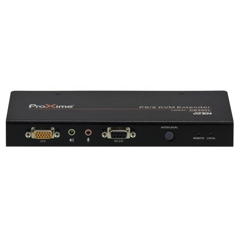 Удлинитель, SVGA+KBD&MOUSE PS/2+AUDIO+RS232, 150 метр., SPHD17+HD-DB15+2x6MINIDIN+2xMINI JACK+DB9, Female, c KVM-шнуром PS2x1.8м., Б.П. 220> 5.3V, (2 консоли;макс.разр. 1600х1200/150м 60Hz/1920x1200/30м 60Hz DDC2B защита ESD/перенапр.)/ PS/2 KVM EXTENDER W/1.8M W/230V ADP