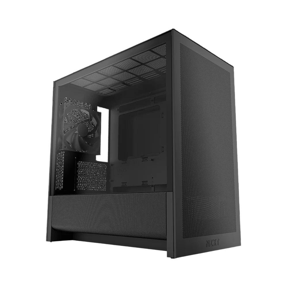 Корпус ПК NZXT CC-H31FB-01, H3 Flow, Midi-Tower, TG, mATX/mITX