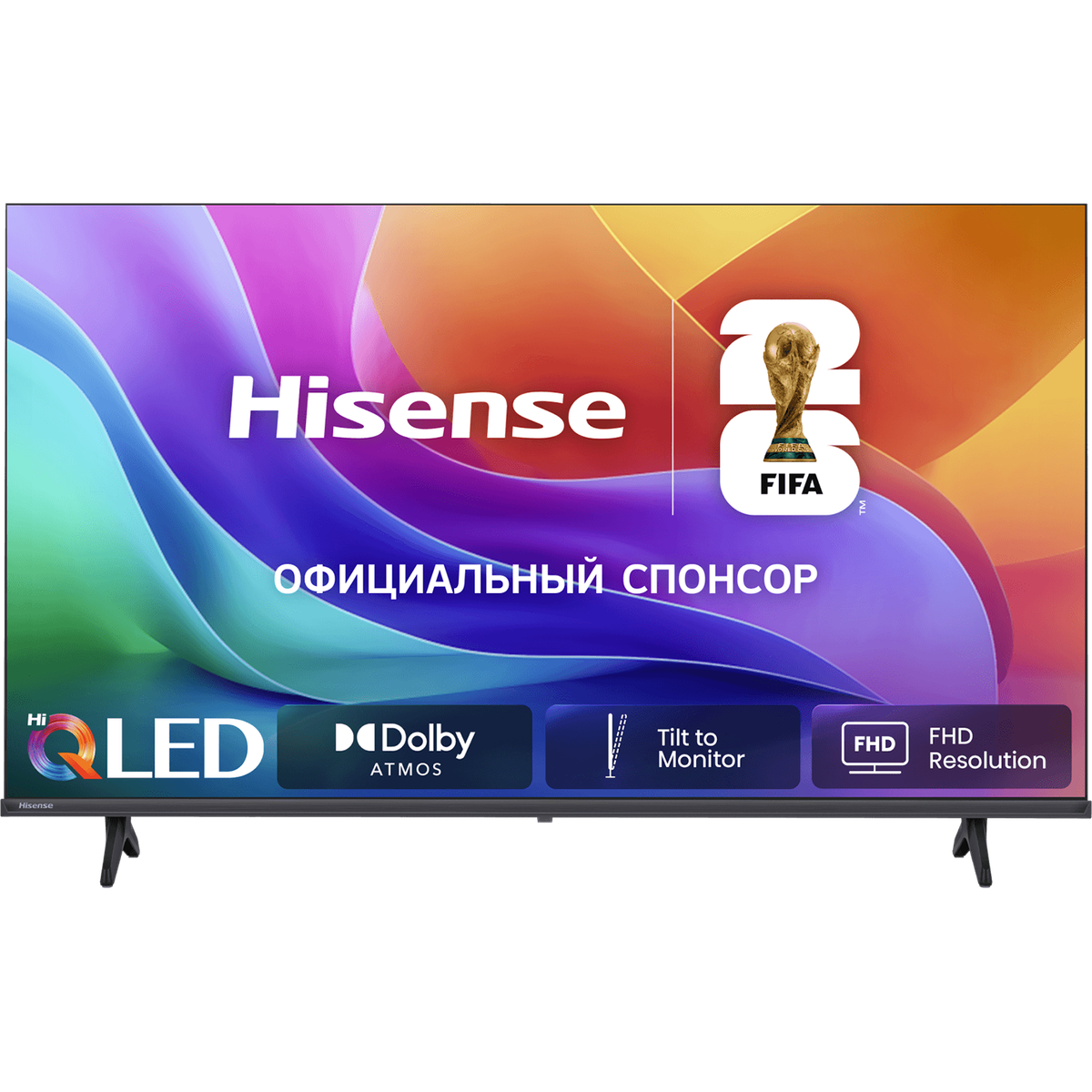 Телевизор ЖК 32'' Hisense/ 32", Full HD, ADS, QLED & DLED, SMART TV (HomeOS U9), DVB-T2/C/S2, 2х7W, Game Mode, 250 nits,1200:1, CI+(1.4), 2HDMI, 1USB, Black, 2026