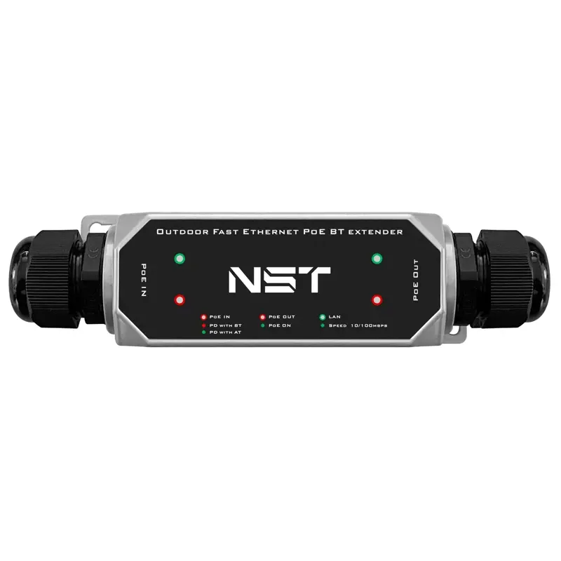 Уличный PoE удлинитель/ Уличный Ultra PoE удлинитель Fast Ethernet до 250м на 1 порт. Порты Ethernet: Вход - 1x10/100Base-T RJ45; Выход - 1x10/100Base-T RJ45. Порты PoE: Вход - 1xIEEE 802.3af/at/bt/Passive POE (до 120W); Выход - 1xIEEE 802.3af/at/bt (до 90W). Автоматическое определение PoE устройств.  PoE WatchDog (Антизависание PoE устройств). Встроенная грозозащита 6kV. Максимальная длина сегмента линии - 250м (скорость 10Мбит/c)/150м (скорость 100Мбит/c). Возможность последовательного подключ