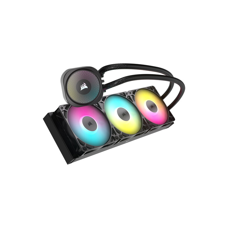 Система жидкостного охлаждения/ Water Cooling System Corsair NAUTILUS 360 ARGB (360mm, Black, ARGB/ Fans: 3x120mm, 72.8CFM, 36dBA, 1700RPM/ S: 1851, 1700, AM5, AM4)