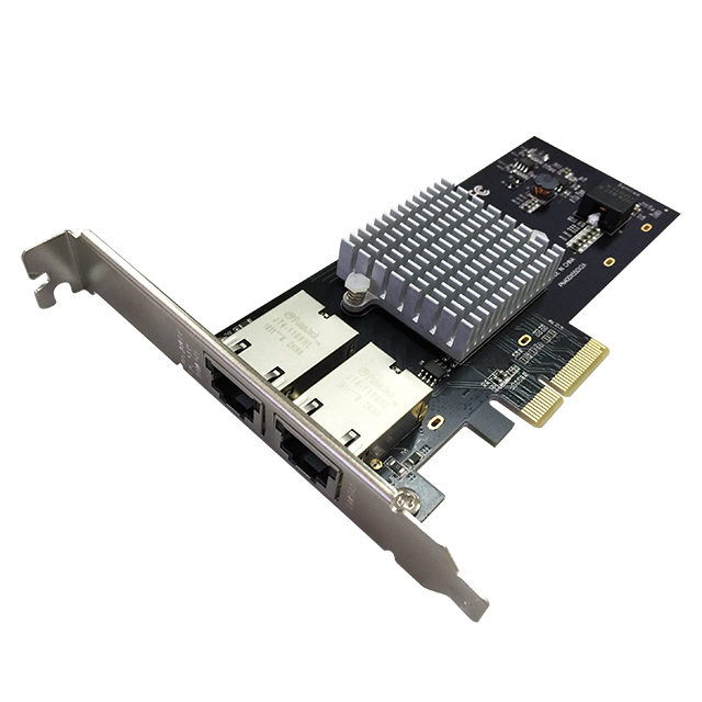Сетевая карта/ 10G Dual Port RJ45 PCIe Ethernet Adapter with Intel X550-AT2 Chipset