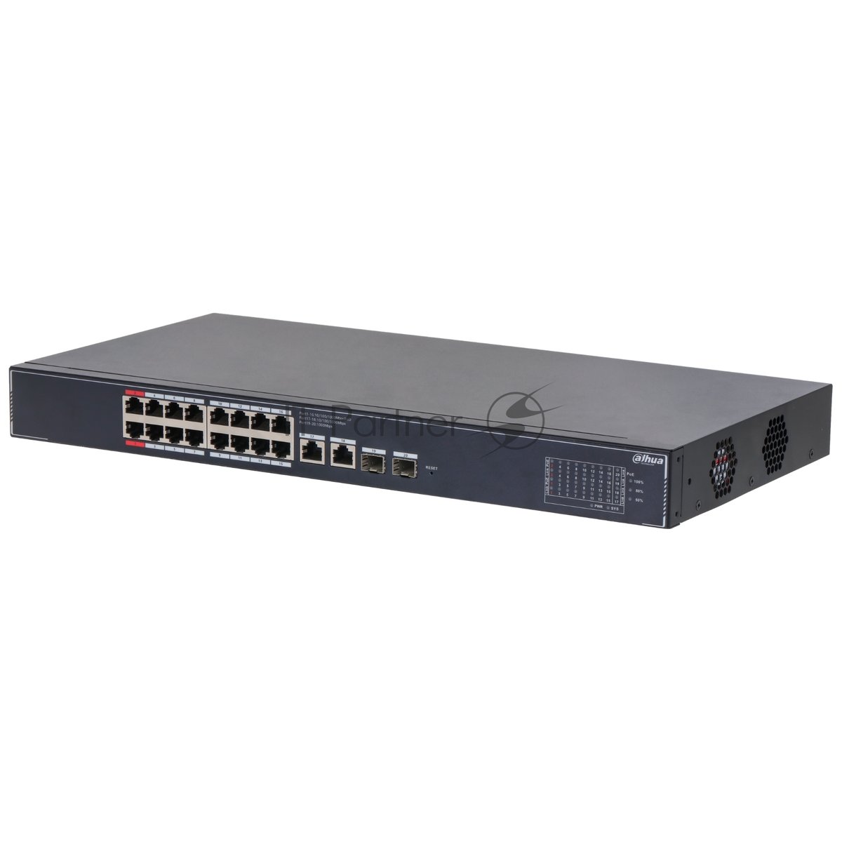 Коммутатор Dahua 20-Port Cloud Managed Gigabit Switch with 16-Port PoE 