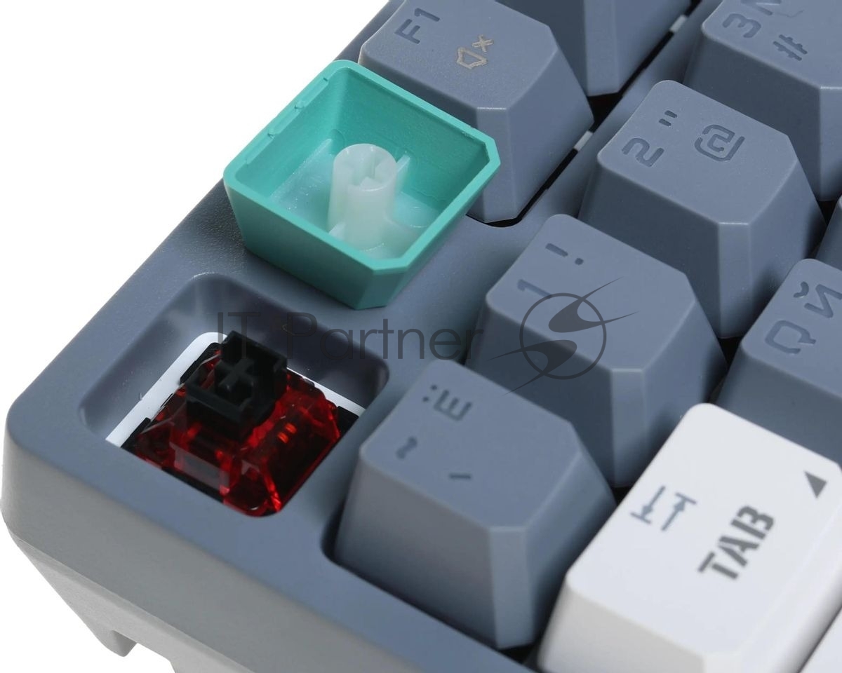 Клавиатура проводная A4Tech Bloody S87 Energy USB серый/зеленый