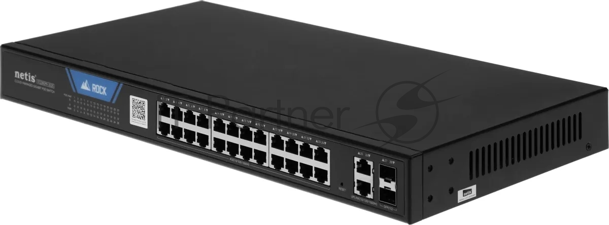 Коммутатор Netis ST228GPR-2G2S, 24×1 Гбит/с PoE+ + 2×1 Гбит/с + 2×1 Гбит/с SFP, настраиваемый