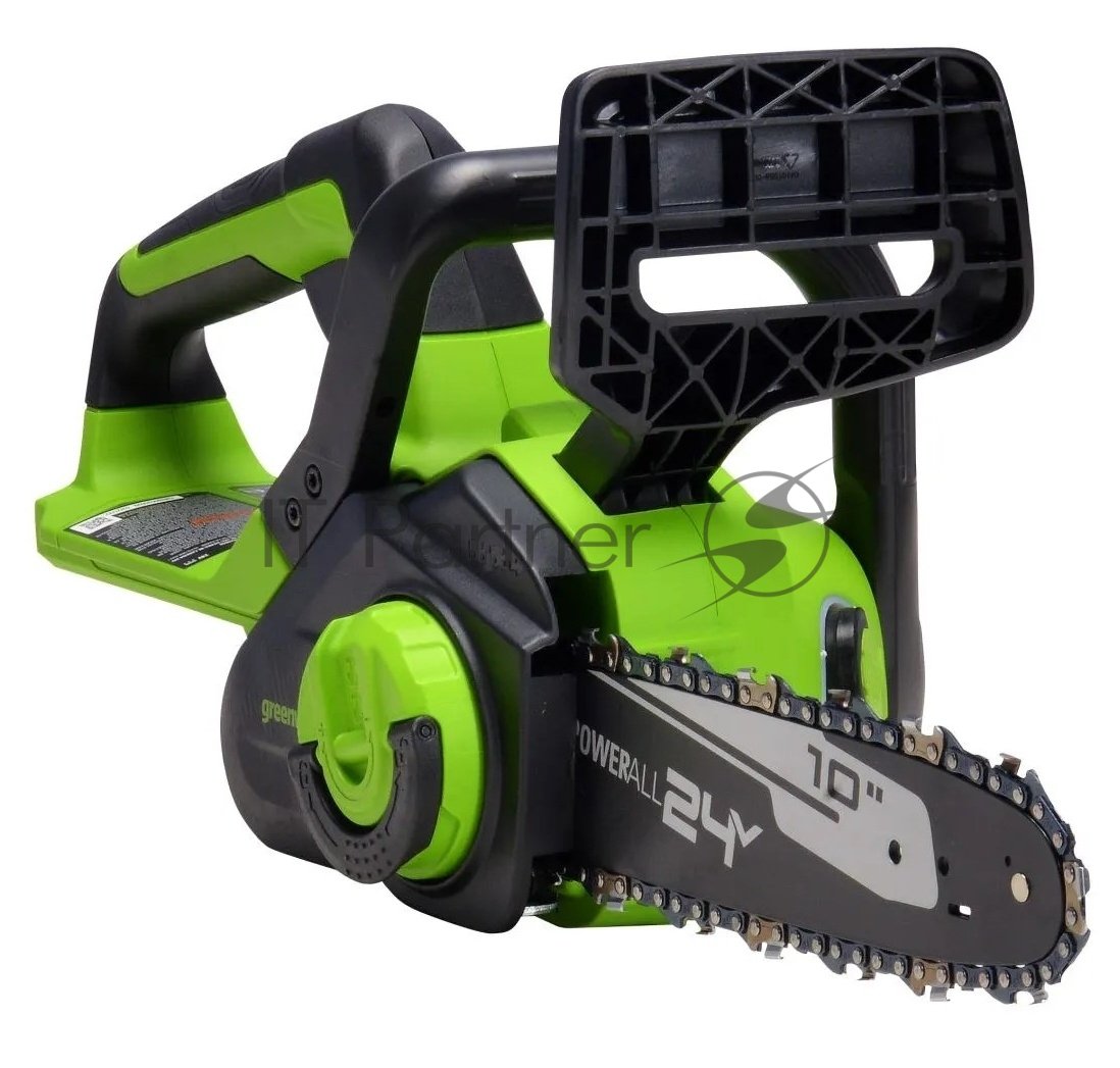 Цепная пила Greenworks G24CS25 аккум. 600Вт 0.8л.с. дл.шины:10" (25cm) 1аккум. 8Ач ЗУ (2007707UH)