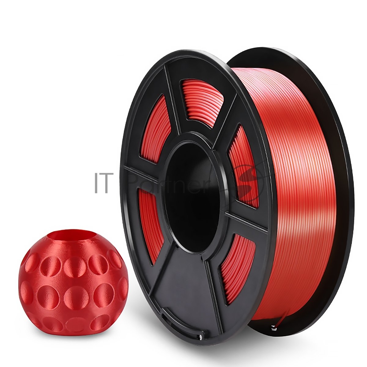 Филамент NV Print NV-3D-SILK-PLA-P-RED, Silk PLA+ Red, 1.75мм, 1кг