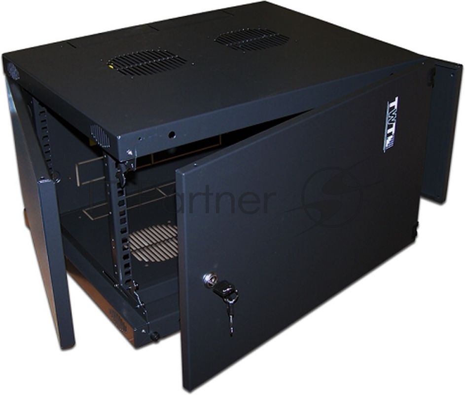 Настенный шкаф LANMASTER - TWT Next, 12U, глубина-600 мм, ширина-550 мм, металлическая дверь, съемные стенки, max-60кг, IP20, цвет чёрный, TWT-CBWNM-12U-6X6-BK