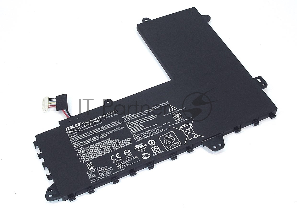 Аккумуляторная батарея для ноутбука Asus E402M E40211.4V 48Wh черный Orig