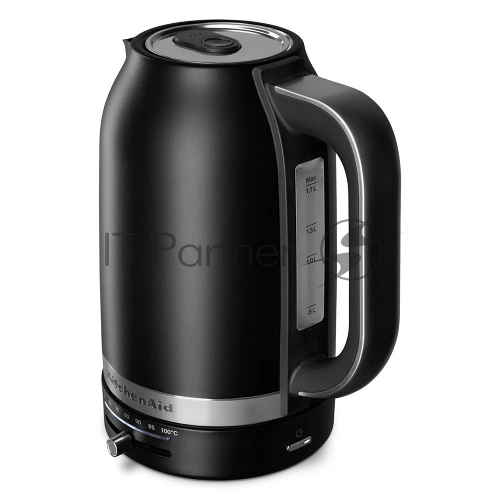 Чайник электрический KITCHENAID 5KEK1701EBM, 1.7л, 2400Вт, черный матовый
