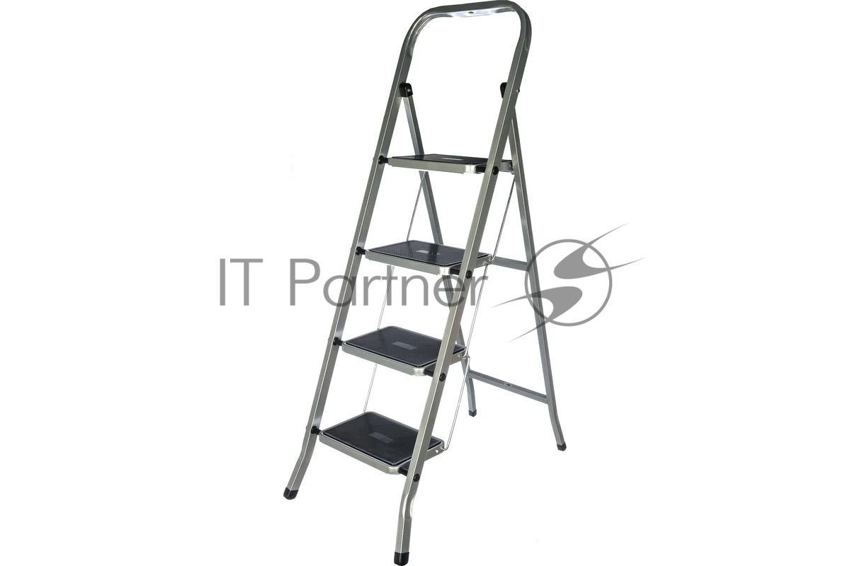 Лестница-стремянка FIT РОС стальная, 4 широкие ступени, Н=129 см, вес 6,25 кг 65383