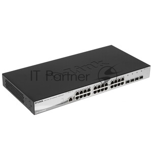 Коммутатор D-Link DGS-1210-28X/ME/C1A, 24×1 Гбит/с + 4×10 Гбит/с SFP+, управляемый