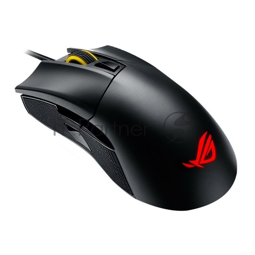Мышь проводная ASUS ROG Gladius II Core черный, 6200 dpi, USB, кнопки - 6