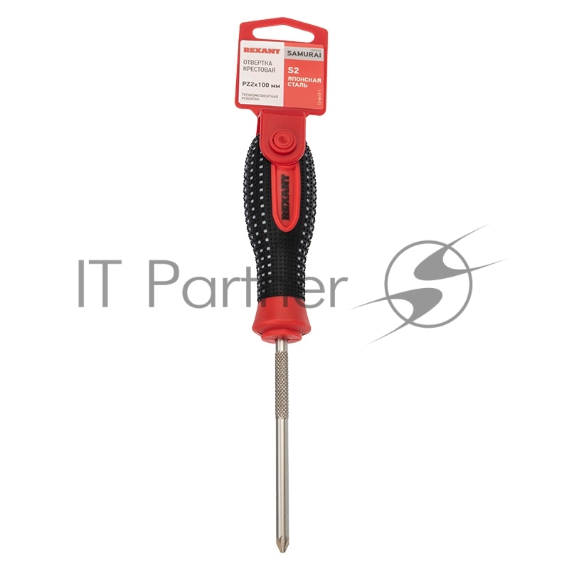 Rexant (12-6415-1) Отвертка крестовая PZ2x100mm, трехкомпонентная рукоятка, сталь S2