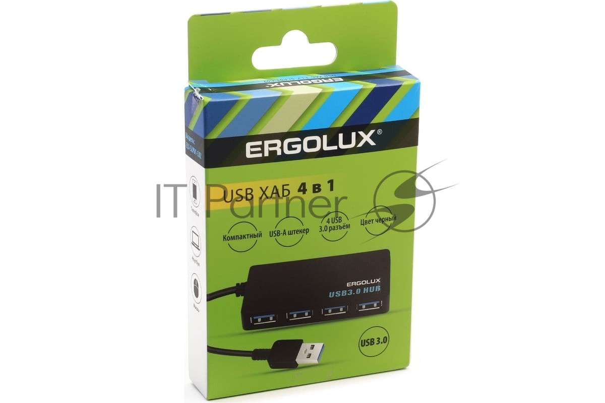 USB-концентратор Ergolux ELX-SLP01-C02, USB, USB, USB