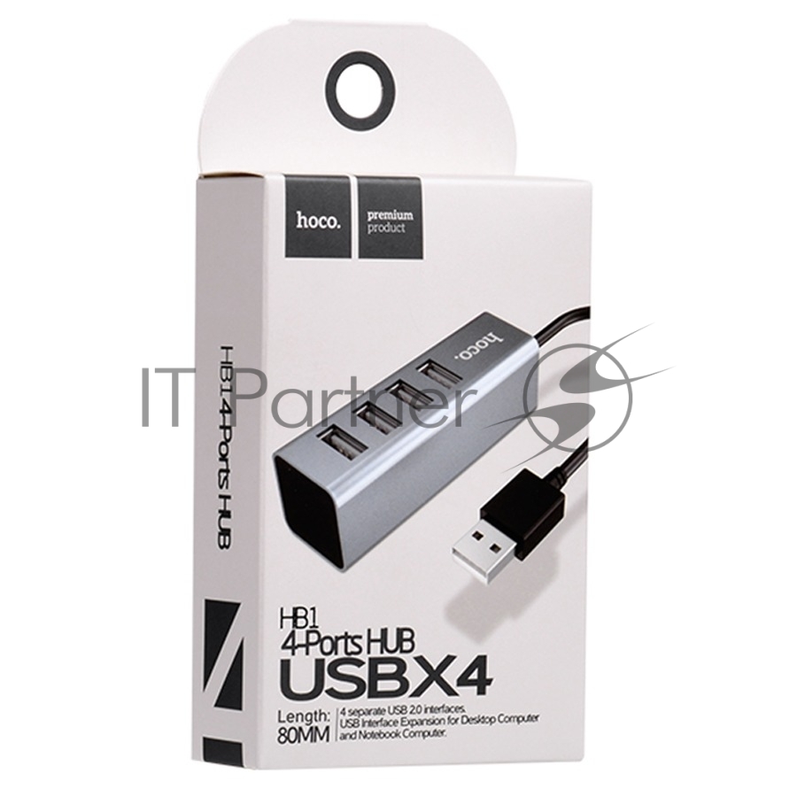 USB-концентратор Hoco HB1, USB, 4xUSB, USB