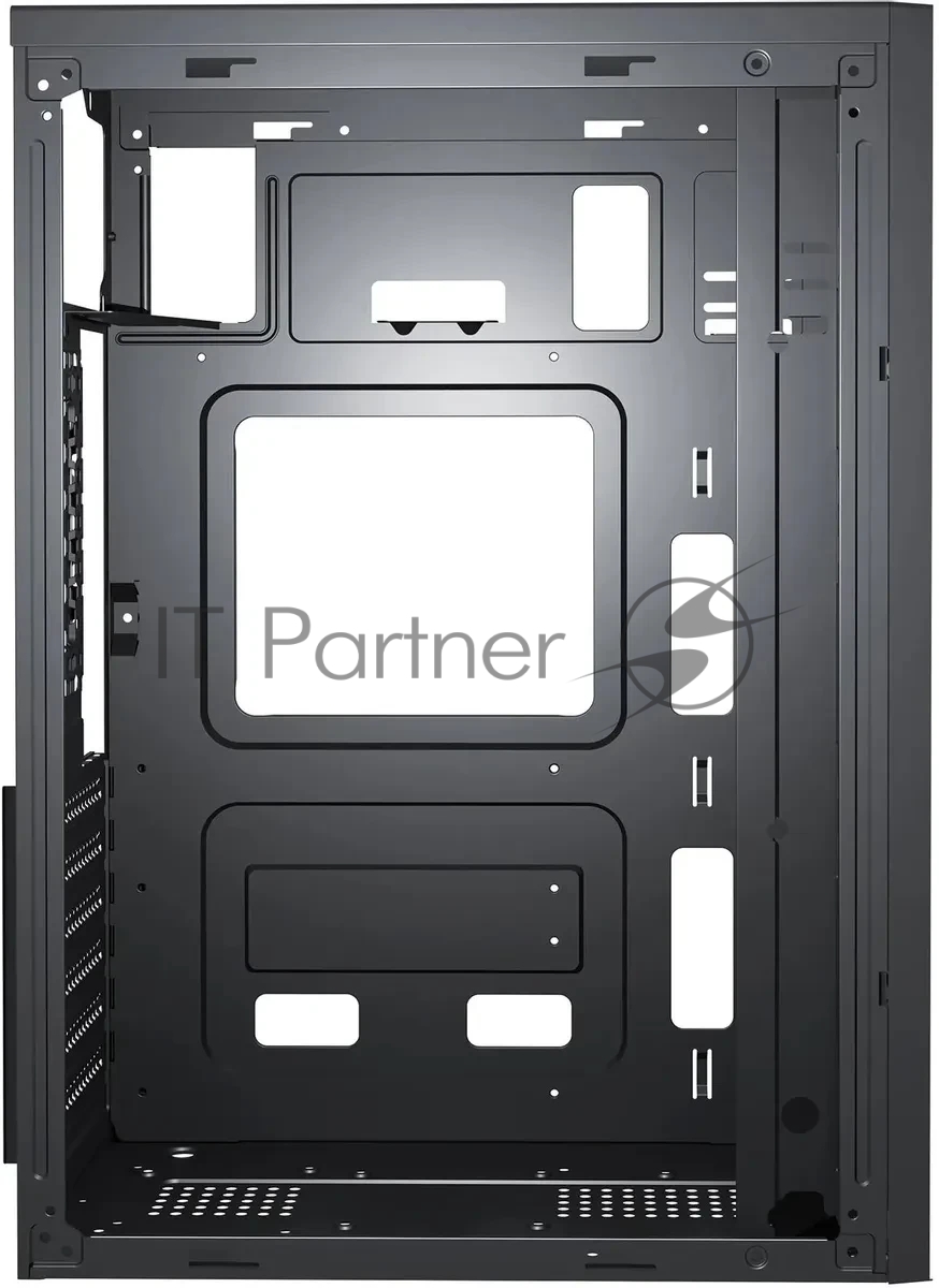 Компьютерный корпус KingPrice KPCC-MD203 черный без БП ATX 1x80мм 3x120мм 2xUSB 2.0 audio