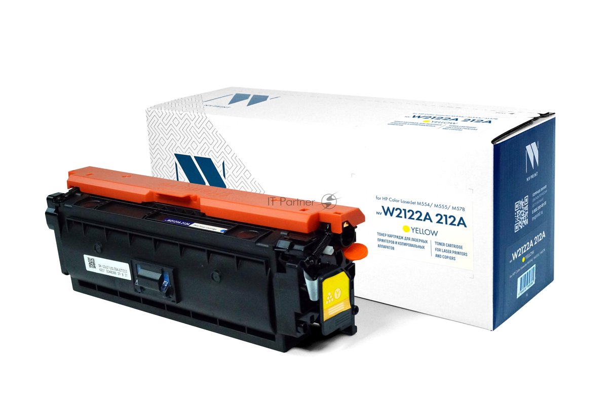 Картридж лазерный NVPrint совместимый NV-W2122A 212A Yellow для HP Color LaserJet M554/M555/M578 (4500k)